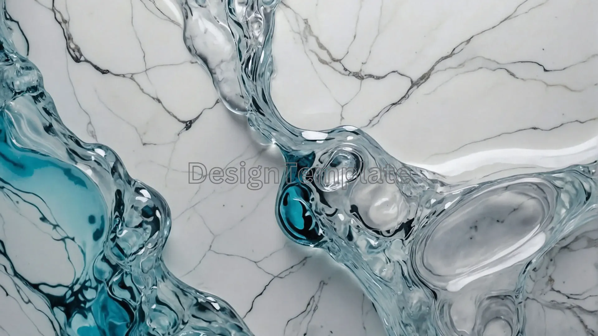 Marble Oasis Water Patterns Image PNG